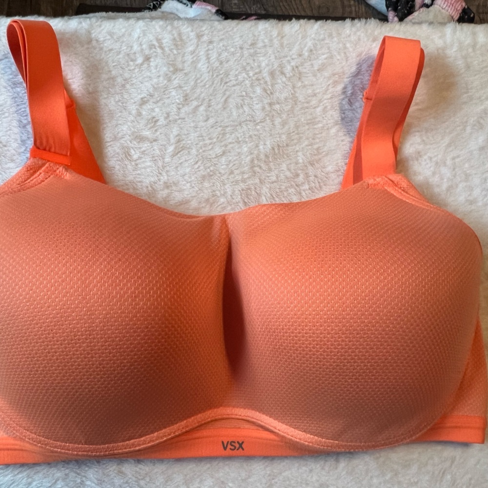 Victoria Secret Sports Bra 1 orange/ 1 green available. Price is $25 for both - Picture 5 of 7